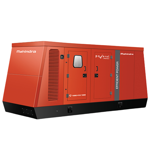 Installed Mahindra generator providing reliable power at commercial site in Bengaluru